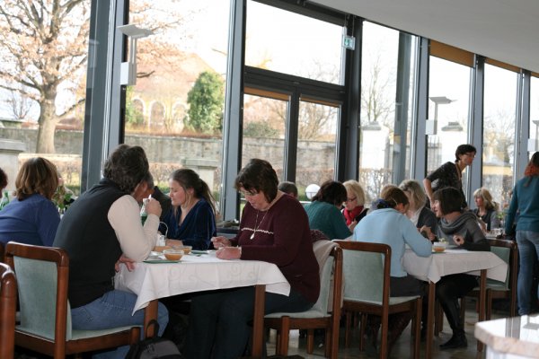 Gemeinsames Mittagessen.